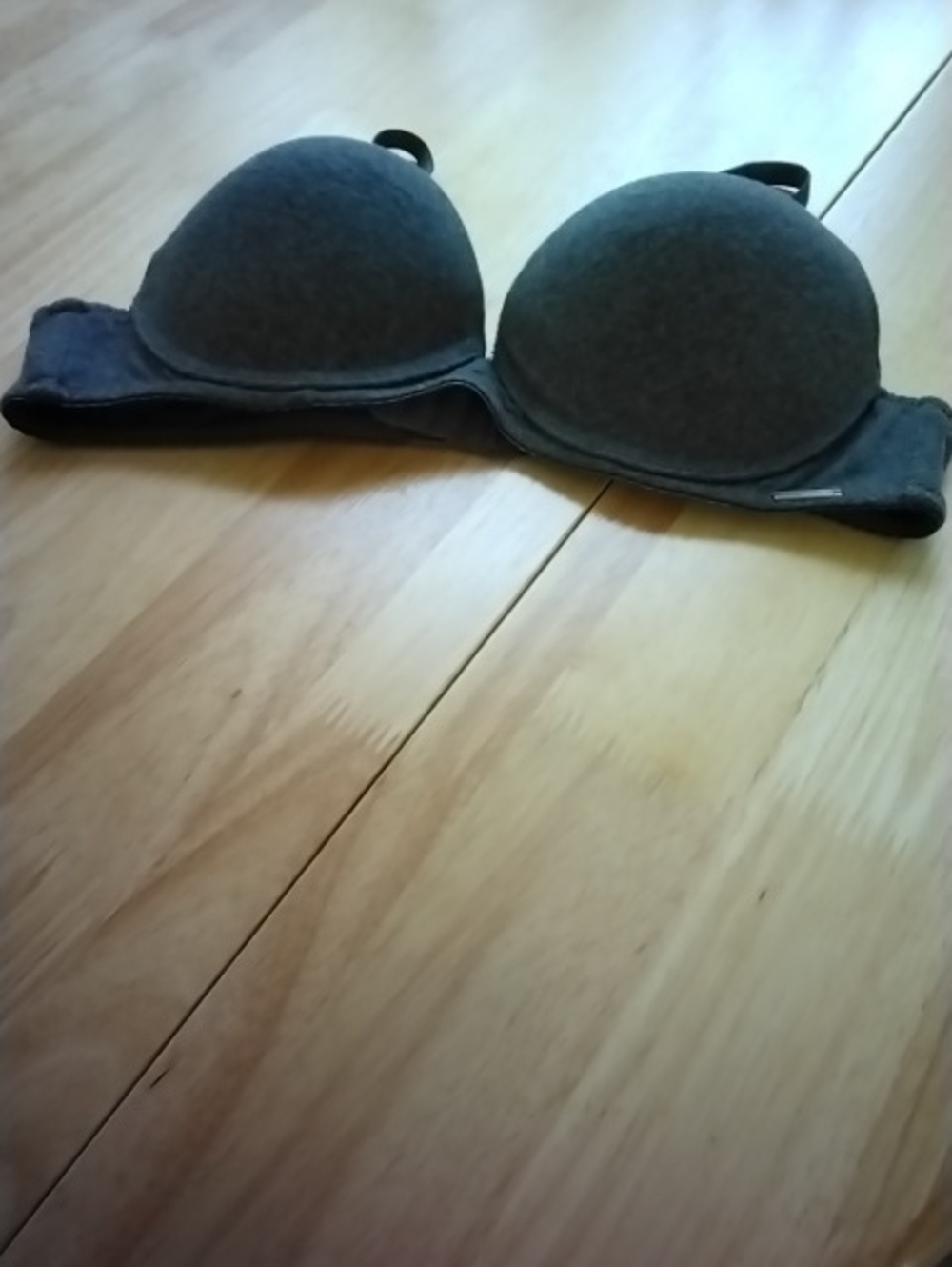 Nautica Molded Push-Up Bra in Charcoal Gray